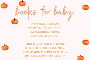 Baby Shower A little Pumpkin is on the way Medium Insert: Baby Shower A little Pumpkin is on the way BUNDLE