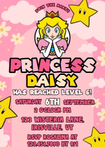 Babies and Kids Birthday Princess Peach: Babies and Kids Birthday Princess Peach