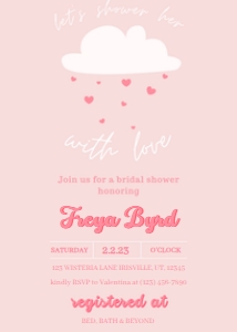Bridal Shower shower her with love: Bridal Shower shower her with love
