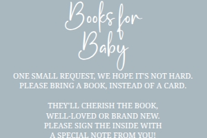 Baby Shower Cloud 9 Blue Medium Insert: Baby Shower Cloud 9 Blue Bundle