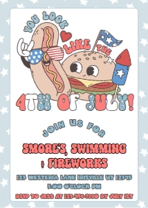 Holiday Parties 4th of July Party Hot Dog: Holiday Parties 4th of July Hot Dog