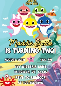 Babies and Kids Birthday Baby Shark Family: Babies and Kids Birthday Baby Shark