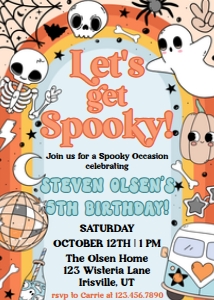 Babies and Kids Birthday Lets Get Spooky Blue: Babies and Kids Birthday Lets Get Spooky Blue