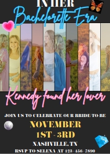 Bachelorette Weekend Bachelorette Era Swiftie design preview