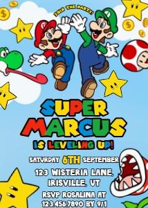 Babies and Kids Birthday Mario: Babies and Kids Birthday Super Mario