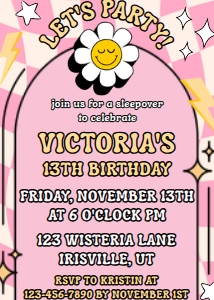 Babies and Kids Birthday Smile Face Pink Checkered design preview