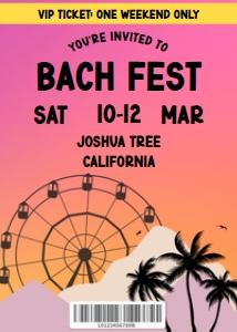 Bachelorette Weekend BachChella design preview