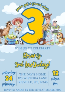Babies and Kids Birthday Toy Story You've Got a Friend Who's Three: Babies and Kids Birthday Toy Story You've Got a Friend Who's Three
