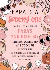 Babies and Kids Birthday Spooky Pink: Babies and Kids Birthday Spooky Pink