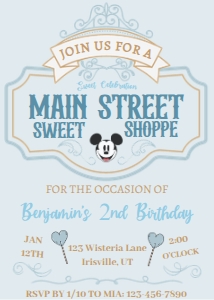 Babies and Kids Birthday Retro Mickey Sweet Shop: Babies and Kids Birthday Retro Mickey Sweet Shop