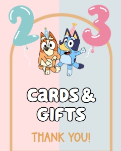 Babies and Kids Birthday Party Decor Table Signs Bluey Joint design preview