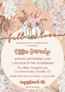 Bridal Shower Fall in Love: Bridal Shower Fall in Love