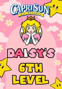 Babies and Kids Birthday Party Decor Juice Pouch Label Princess Peach design preview