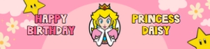 Babies and Kids Birthday Party Decor Water Bottle Labels Princess Peach design preview