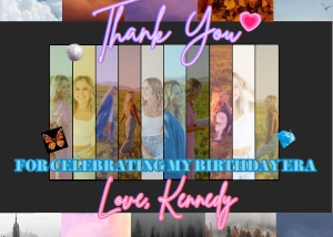 Adult Events Party Decor Thank You Card Taylor Swift Eras design preview