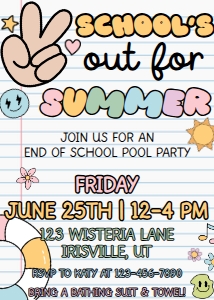 Babies and Kids Birthday End of School Pool Party: Babies and Kids Birthday End of School Pool Party