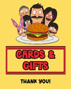Adult Events Party Decor Table Sign Bob's Burgers design preview