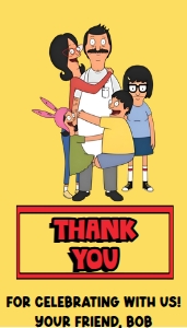 Tags and Labels Bob's Burgers design preview