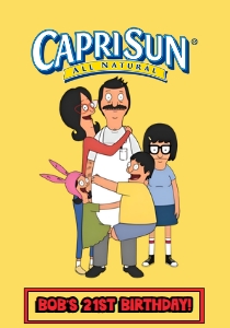 Adult Events Party Decor Juice Pouch Label Bob's Burgers design preview