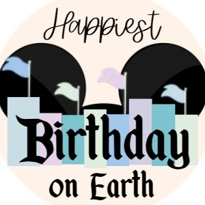 Babies and Kids Birthday Party Decor Cupcake Toppers Vintage Disneyland Boy design preview