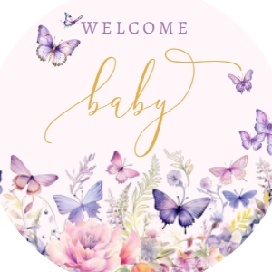 Babies and Kids Birthday Extras Enchanted to Meet You Cupcake Toppers design preview