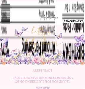 Baby Shower Party Decor Chocolate Bar Label Enchanted to Meet You design preview