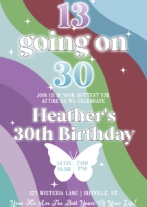 Adult Birthday 13 Going on 30: Adult Birthday 13 Going on 30