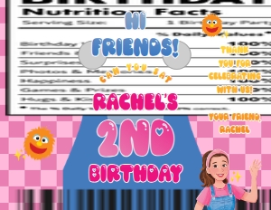 Babies and Kids Birthday Party Decor Chip Bag Label Ms Rachel: Babies and Kids Birthday Party Decor Chip Bag Label Ms Rachel