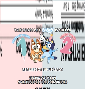 Babies and Kids Birthday Party Decor Chocolate Bar Label Bluey Joint design preview