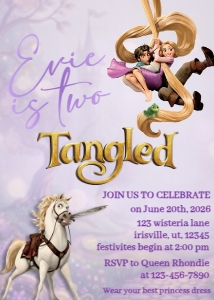 Babies and Kids Birthday Two Tangled: Babies and Kids Birthday Tangled Two