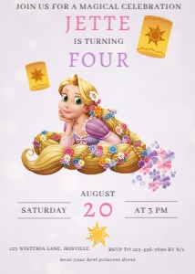 Babies and Kids Birthday Tangled Minimal: Babies and Kids Birthday Tangled Minimal