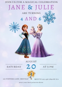 Babies and Kids Birthday Frozen Minimal: Babies and Kids Birthday Frozen Minimal