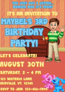 Babies and Kids Birthday Blue's Clues Just Got a Letter: Babies and Kids Birthday Blue's Clues Just Got a Letter