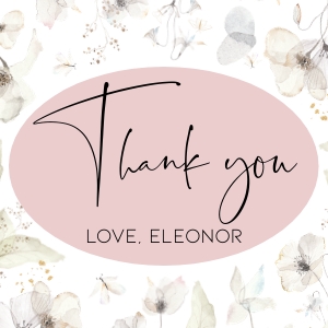 BK005-0102 2x2 Thank you tag - Wildflower whimsical: BK005 Birthday BUNDLE - Wildflower Whimsical