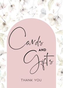 BK005-0109 5x7 Cards and gifts sign - Wildflower whimsical: BK005 Birthday BUNDLE - Wildflower Whimsical