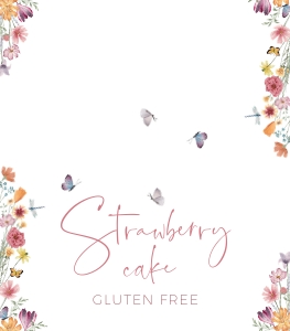 BK012-0117 2x3.5 folded buffet cards - Flower Meadow: BB012-0000 Baby Shower BUNDLE - Flower Meadow