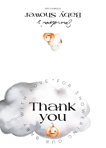 BB031-0104 Folded Thank You Note - Halloween Little Boo: BB031-0007 Mega BUNDLE - Halloween Little Boo