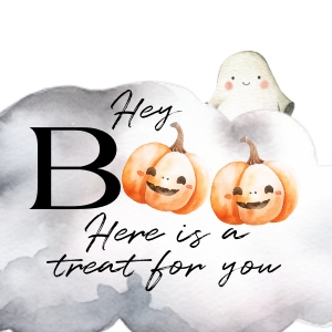 BK031-0102 2x2 Thank You Tag - Halloween Little Boo: BB031-0007 Mega BUNDLE - Halloween Little Boo