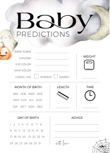 BBG31-09 Baby Predictions - Halloween Little Boo: BB031-0007 Mega BUNDLE - Halloween Little Boo