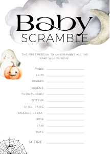 BBG31-08 Baby Scramble - Halloween Little Boo: BB031-0007 Mega BUNDLE - Halloween Little Boo