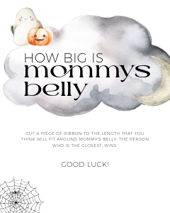 BBG31-16 How Big is Mommys Belly Sign - Halloween Little Boo: BB031-0007 Mega BUNDLE - Halloween Little Boo