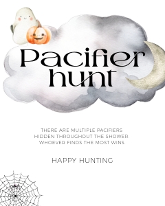 BBG31-14 Pacifier Hunt Sign - Halloween Little Boo: BB031-0007 Mega BUNDLE - Halloween Little Boo