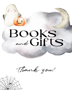 BB031-0109 8x10" Books and Gifts Sign - Halloween Little Boo: BB031-0007 Mega BUNDLE - Halloween Little Boo
