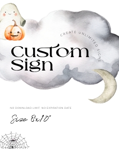 BB031-0113 8x10 Custom Sign - Halloween Little Boo: BB031-0007 Mega BUNDLE - Halloween Little Boo