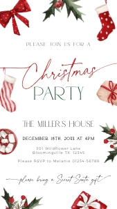CH047-03 1080x1920 Electronic Invitation - Christmas Stockings: CHB47-01 Invitation SET - Christmas Stockings