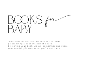 BB035-03 1 5x3.5" Books for Baby Card - Basics: BBB35-01 Invitation Bundle - Basics