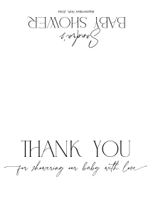 BB035-04 Folded Thank You Note - Basics: BBB35-01 Invitation Bundle - Basics