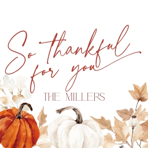 CH063-02 2x2 Thanksgiving Gift Tag - Fall in Love Pumpkin: CHB63-01 Thanksgiving Invitation Bundle - Fall in Love Pumpkin