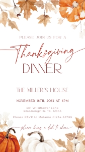 CH063-03 1080x1920 Electronic Thanksgiving Invitation - Fall in Love Pumpkin: CHB63-01 Thanksgiving Invitation Bundle - Fall in Love Pumpkin