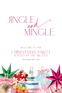 CH078-04 24x36 Welcome Sign - Bright Christmas: CH078-04 Welcome Sign - Bright Christmas